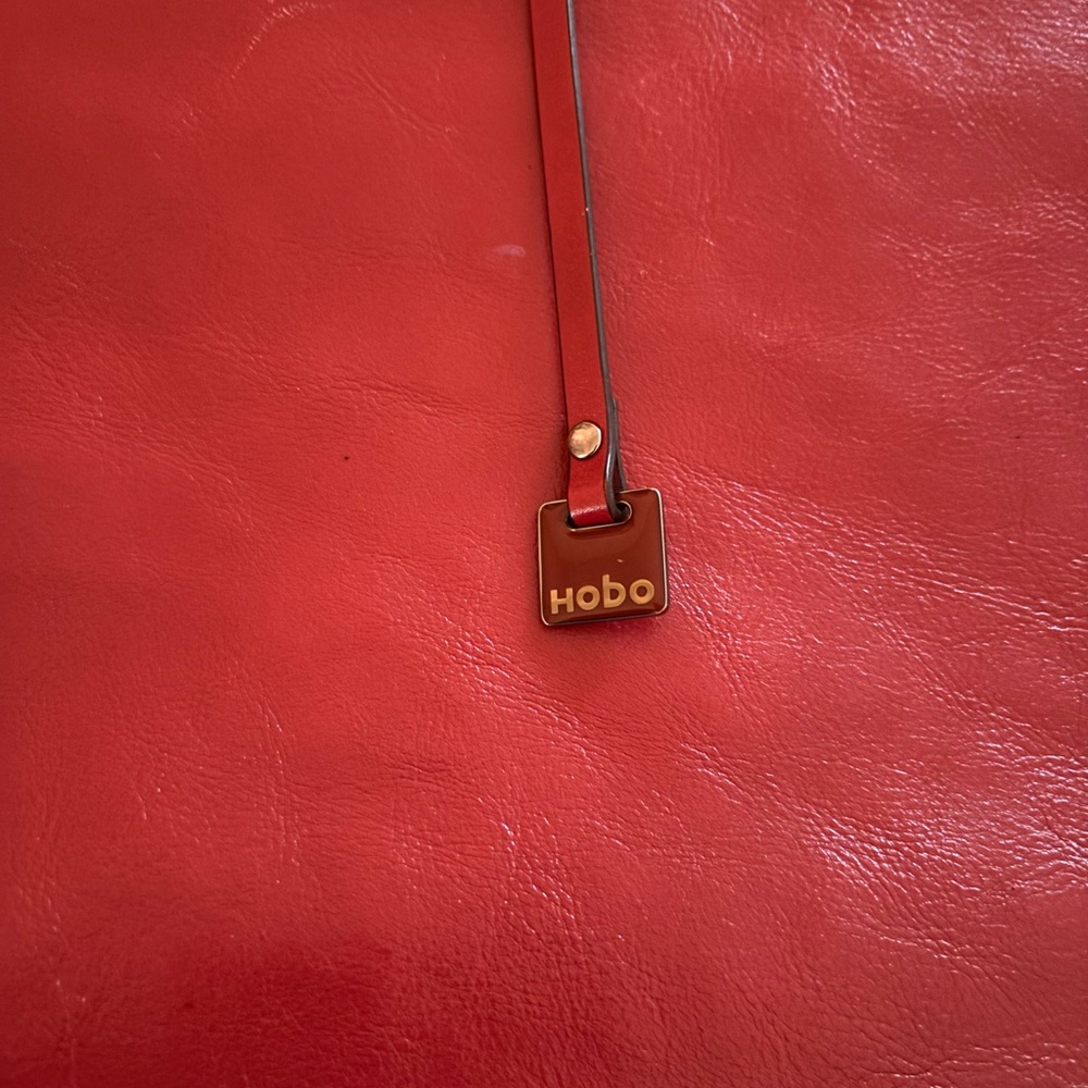 HOBO Red leather Shoulder Bag purse - Picture 2 of 9